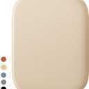 PETLIBRO Pet Food Mat for Cat & Dog, Waterproof Non-Slip Silicone Cat Food Mat for Feeder & Fountain, Dog Food Mat for Bowl & Waterer, Raised Edge Spill Protection Floor, Cove Feeding Mat 17.7"x12" (Ivory)