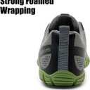 WateLves Barefoot Water Shoes Women Men Breathable Wide Width Toe Box Beach Walking Shoes Comfortable Slip On Minimalist Sneakers for Travel Hiking (10 Women/8.5 Men, A-grey/Green)