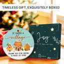 4 x Thank You Christmas Ornament 2025 - Thank You Gifts for Women Men Neighbor, Retirement, Farewell, Appreciation Gifts for Teacher, Nurse, Coworker, Boss, Manager, Ceramic Ornaments Hanging Decor