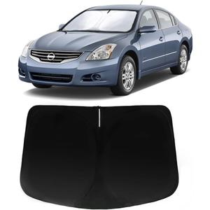 Windshield Sun Shade for Nissan Altima 2007-2018, Car Front Window Sunshade with 240T Sun Visor Protector Blocks UV Rays Heat Sun Shield Accessories