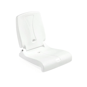 Step2 Foldable Adult Flip Seat, Portable Outdoor Chair for Poolside, Tailgating, Camping, Picnic Chair, Provides Back Support When Sitting on Ground, White