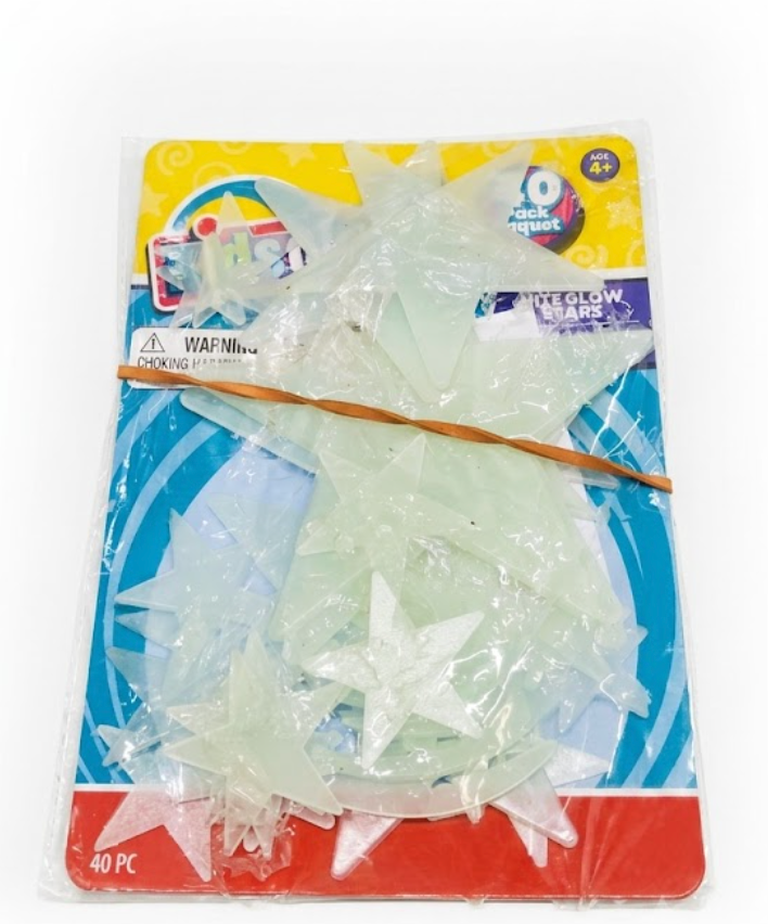 Glow-In-The-Dark Moon Mega Star Night Light Ceiling Kids Scared of the Dark