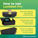 LockBait Pro Mouse Bait Stations | 12 Pack Mouse Bait Box for Outdoor Use | Mice Bait Stations with Keys for Indoor and Outdoor Use | UCatch
