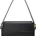 Shoulder Bag for Women Y2K Trendy Purse Vegan Leather Hobo Handbags Clutch Saddle Bag with 2 Removable Strap