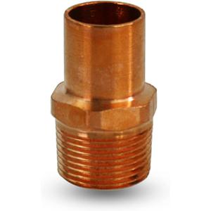Supply Giant GDNA0012 Adapter Fitting Sweat to Male Threaded Connects, 1/2, Copper