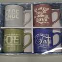4 - Pack Inspirational Christian Coffee Mug for Women & Men - Scripture Coffee Cups with Bible Verses - Religious Coffee Mugs - Faith Based Gift Set - Ceramic Christian Mug