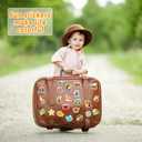 Glow in The Dark Cartoon Water Bottle Sticker for Kids, 100 pcs Waterproof Cute Vinyl Laptop Decals, Kids Teens Adults Phone Case Scrapbook Helmet Skateboard Luggage Decoration