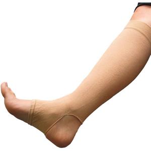 Prevent Products, Inc Elderly Leg Skin Protector, Thin Skin Tear & Bruise Protective Geri-Sleeves for Legs - Made in USA -One Pair per Pack (Medium/Beige)