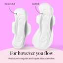 Cora 100% Organic Cotton Topsheet Pads (34 Made to Move Regular Pads)