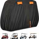 Golf Cart Cover for Melex 463 N.Classic (4-seat) 2010-2023 2024 2025 2026+, 420D Oxford Water-Resistant Outdoor Storage Cover with 4 Air Vents, Wind Straps Rain Sun Dust Protection, 240*120*165cm