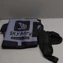 SkyPath Snowboard Cover Sleeve Case with Rubber Bumpers Adjustable Soft Cover with Detachable Double Shoulder Straps (L-5'3''-5'7'', grey)