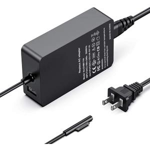 Surface Laptop Pro Charger 65W 44W 36W 24W Compatible with Microsoft Surface Pro 3/4/5/6/7/8/9/X Laptop 1/2/3/4 Go 1/2/3 Book 1/2/3 Power Supply Adapter