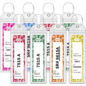DCL Cruise Luggage Tag Holder 8 Packs, Fits All DCL Ships Dream, Fantasy, Magic, Wonder, Wish, Treasure, Adventure, DCL Cruise Ship Essentials 2025 & 2026