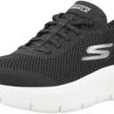 Skechers Women's Go Walk Flex Hands Free Slip-Ins - Grand Entry Sneaker, Black/White, 10 Narrow US