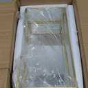 Cosmetic Storage Box Golden Desktop Glass Jewelry Classification Makeup Brush Organizer