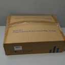 downluxe Outdoor Chair Cushions Set of 4 for Patio Furniture, Waterproof Tufted Overstuffed Patio Furniture Cushions, Thick Outdoor Seat Cushion, 19" X 19" X 5", Black