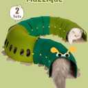 Cat Tunnel Toy, for All Indoor Cats, Large Cute S Caterpillar Pet Tunnel Bed, Felt Hideout Washable Kitty Play Tube, Hideaway Collapsible Puppy Circle Hole, Peekaboo Kitten Cave, Rabbit Hiding Spot