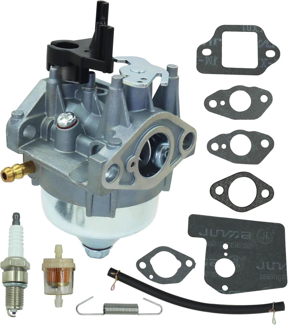 GVC160 Carburetor Compatible with Honda GCV160LA0 GCV160LA1 HRR216K10 HRR216K11 HRR216K9 HRS216K5 HRS216K6 HRS216K7 Lawn Mower with Spark Plug Replaces 16100-Z8B-901