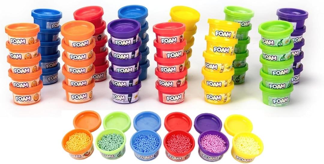 Crayola Play Foam - Silly Scents | 60x1oz Scented Foam Beads | Kids Modeling Foam in 6 Bright Colors and Scents | Kids Party Favors, Goody Bags, Stocking Stuffers, Christmas Gifts for Girls and Boys