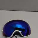 ZIONOR X Ski Goggles - OTG Snowboard Goggles Detachable Lens for Men Women Adult (A1-vlt 22% White Frame Blue Lens)