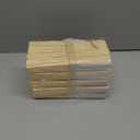 50pcs White Paper Hand Fan Bamboo Folding,Handheld Paper Folded for Wedding Party and Home Decoration