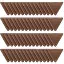 Suclain 48 Pcs Velour Triangle Powder Puff Soft Velour Makeup Puff for Face Powder Makeup Triangle Sponges for Wet and Dry Cosmetic Foundation Loose Mineral Body Tool(Brown)