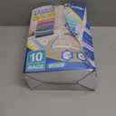 Vacuum Storage Bags with Hand Pump, Plastic Packaging Bags, 80% Space Saver Vacuum Seal Bags for Clothing, Travel Lugggage, Blankets, Comforters, 10 Medium