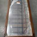 TETOTE 48 x 24 Walnut Wood Framed Mirror for Bathroom Wall/Bedroom/Living Room/Entryway Farmhouse Rustic Bathroom Vanity Mirror for Over Sink Waterproof (Horizontal/Vertical Mounted)