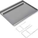 Hisencn 25.6" x 16.7" Griddle for Gas Grill, Cast Iron Griddle FlatTop Insert for Nexgrill, Weber, Charbroil, Pit Boss, Traeger, Camp Chef and more Grill, Griddle for Outdoor Gas & Charcoal Grills