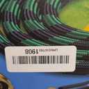 Expandable Garden Hose 50 ft with 10 Function Spray Nozzle, Flexible, Kink Free, Leak-Proof, Ultra Lightweight Retractable Stretch Water Hose 50ft for Yard, Lawn, Car Wash and Outdoor (Black & Blue)