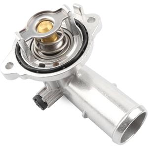 Upgrade Aluminium Thermostat Housing Compatible with Dodge Jeep 3.6 3.6L - 2011-2015 Durango & Grand Cherokee, 2012-2017 Wrangler JK JKU, 2018 Wrangler JK, Replace 902-852, 902852, 5184651AH 5184651AG