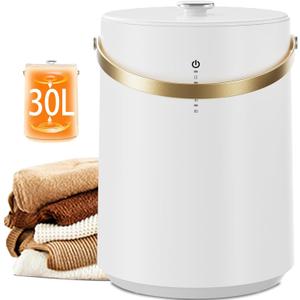 Uthfy Luxury Towel Warmer Bucket for Bathroom & Spa - Fits 2 Large 40"x70" Bath Towels, Robes, Blankets, PJ's, Built-in Fragrance Holder, Smart Timer, Fast Heating, Ideal Warm Gift for Home & Holidays