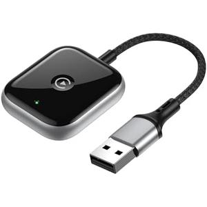 Wireless CarPlay Adapter for Apple CarPlay, Easy to Upgrade Wired CarPlay to Wireless, Instant Connectivity, Super Mini Car Play Dongle for iPhone Fit for Cars with Built-in CarPlay