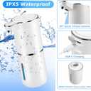 2 Pack Automatic Soap Dispenser,Automatic Liquid Soap Dispenser Touchless,12.8oz/380ml USB Rechargeabled Wall Mounted Smart Soap Dispensers for Bathroom Kitchen Dish Soap