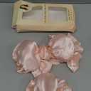 6 Pcs Heatless Hair Curling Set with Satin Overnight Headbands - Creates Beautiful Curls Without Heat Damage (pale pink)