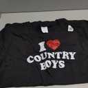 I Love Country Boys Southern Redneck Cowgirl T-Shirt size XL