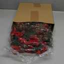 Hollowfly 24 Pcs Hanging Christmas Bells for Wreaths Decoration Jingle Bells with Bow and Pinecone Ornaments for Christmas Tree Home Xmas Door Wreath Gifts Holiday Party Decoration(Red)