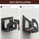 Cable Box Mount,Adjustable Wall Mount Holder for Small and Narrow Devices Like Cable Boxes,DVD Players,Modems,Streaming Media Devices and Other Media Players