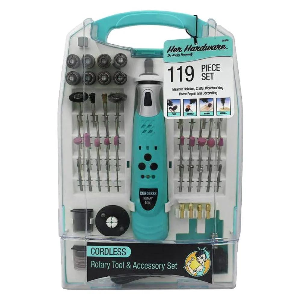 Allied Tools 38209 119 Pcs. Cordless LED Rotary Tool Set