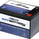 ZIPPBATTERY 12V 12Ah SLA Battery  F2 Spade Terminal Power for Alarms, Emergency Lights, Scooters, Mobility Devices, Toys & Solar Units  Deep Cycle Design  Sealed Lead Acid Rechargeable Backup