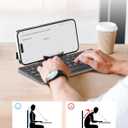 SIKAI CASE Foldable Bluetooth Keyboard with Magnetic Stand,Aluminum Alloy Mini Quiet Folding Portable Lightweight Travel Rechargeable Pocket for Tablet,iPad, Phones, Black