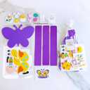 Winlyn 24 Sets Easter Craft Kits Spring Crafts DIY Easter Headbands Craft Kits Bunny Chick Lamb Butterfly Flower Basket Foam Stickers Spring Arts and Crafts for Kids Classroom Activities Party Favors