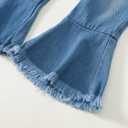 Mioglrie Toddler Baby Girl Clothes 2T 3T 4T 12 18 24 Months Toddler Fall Winter Girls Outfit Jeans Pants Clothing Set (Pink)