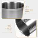 PRETYZOOM Stainless Steel Rice Measuring Cup 1 Cup 8.45 Oz Kitchen Scoop for Rice Cooker and Cooking Ingredients