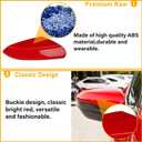 Moonlinks Compatible with 2016-2021 Honda Civic Passenger Side Mirror Cover Replacement,Red Mirror Cap for 10th Gen Civic,2019-2022 Insight,Right Side(1PC)