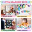 Apluses 32pcs Magnetic Blocks Building Cubes for Toddlers, Classroom Must Haves Creative Learning Kids Gifts, Preschool Montessori Sensory Autism Magnet Toys for Boys and Girls Ages 3 4 5 6, 12.7 cm x 17.78 cm x 5.08 cm