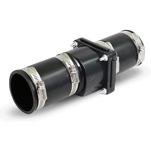 Hydro Master Plastic Sump Pump Check Valve with Stainless Steel Clamps 2 inch