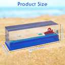 Unsinkable Ship Boat in a Bottle BoxNon Sinking Anime Toy Boat Merch Acrylic Ship Fluid Drift Bottle Decorations Desk Ornament Decor for Fans Boys Girls Gifts Toys for 4 Year Old Boys (Red)