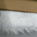 Ashler Faux Fur Rug, Fluffy White Small Sheepskin Rug, Ultra Soft 2x3 Ft Mat, Machine Washable Shag Mats, Nursery Throw for Bed, Living, Kids Room