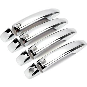 Dreamseek 8Pcs 4 Door Handle Cover Compatible Audi Q3 2012-2018, Q5 2009-2016, A4 B8 S4 A5 2008-2016 Exterior ABS Molding Protector Trim Triple Chrome Plated